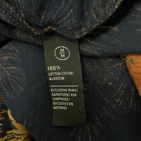 Buffalo David Bitton Men Medium Midnight Blue Floral Short Sleeve Polo Shirt NWT - Picture 8 of 8